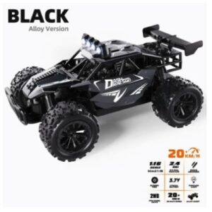 1:16 Scale High-Speed 20 Km/h RC Off Road Jeep - Enhanced Headlights, USB Rechargeable