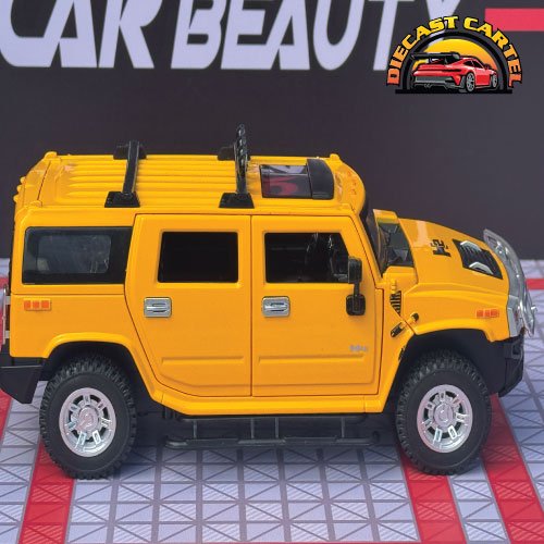 1:24 Scale H2 Hummer Highly Collectible Diecast Model H2 Hummer in Yellow 5