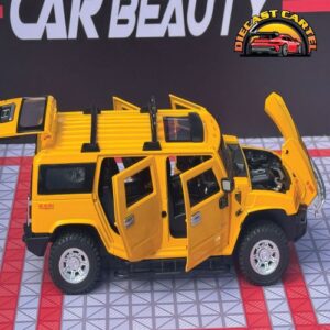 1:24 Scale H2 Hummer Highly Collectible Diecast Model H2 Hummer in Yellow 6