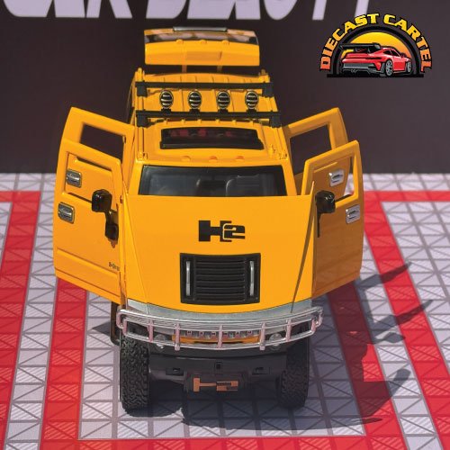 1:24 Scale H2 Hummer Highly Collectible Diecast Model H2 Hummer in Yellow 8