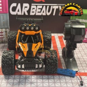 1:16 Scale High-Speed 20 Km/h RC Off Road Jeep - Enhanced Headlights, USB Rechargeable Jeep Orange 10