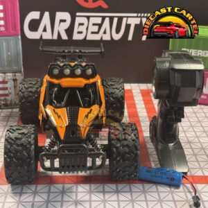1:16 Scale High-Speed 20 Km/h RC Off Road Jeep - Enhanced Headlights, USB Rechargeable Jeep Orange 11