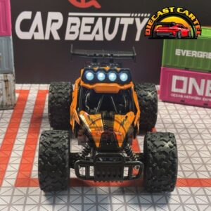 1:16 Scale High-Speed 20 Km/h RC Off Road Jeep - Enhanced Headlights, USB Rechargeable Jeep Orange 12