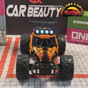 1:16 Scale High-Speed 20 Km/h RC Off Road Jeep - Enhanced Headlights, USB Rechargeable Jeep Orange 13