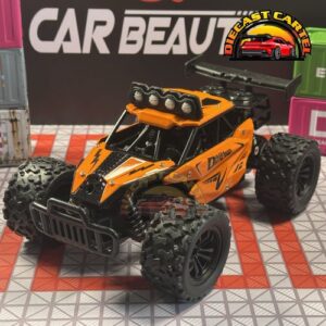 1:16 Scale High-Speed 20 Km/h RC Off Road Jeep - Enhanced Headlights, USB Rechargeable Jeep Orange 2