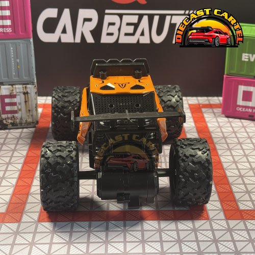 1:16 Scale High-Speed 20 Km/h RC Off Road Jeep - Enhanced Headlights, USB Rechargeable Jeep Orange 4