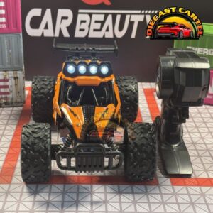1:16 Scale High-Speed 20 Km/h RC Off Road Jeep - Enhanced Headlights, USB Rechargeable Jeep Orange 8
