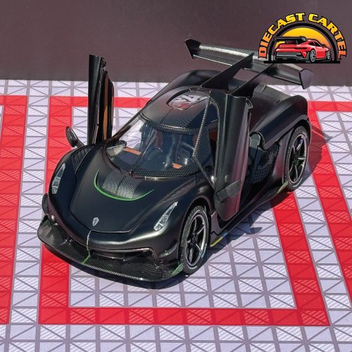 1:24 Scale Koenigsegg Jesko Highly Collectible Diecast Model Koenigsegg Matt Black 10