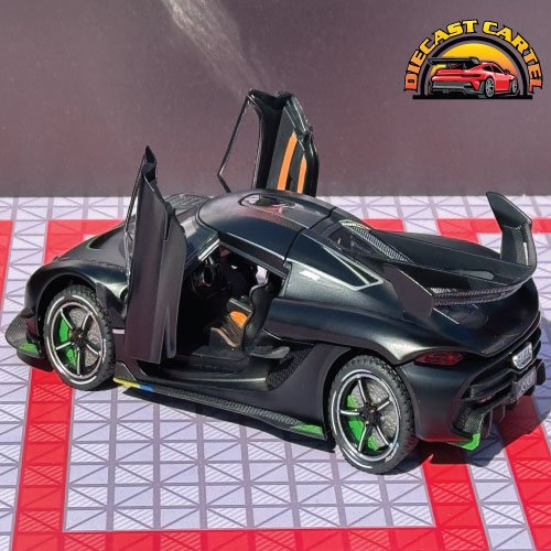 1:24 Scale Koenigsegg Jesko Highly Collectible Diecast Model Koenigsegg Matt Black 8