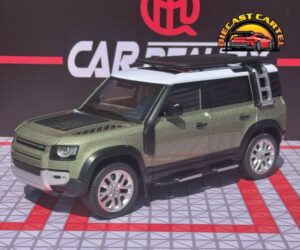 1:18 Scale Land Rover Defender 110 Green Diecast Model SUV Collectible Display Land Rover Defender Green 2