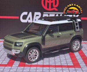 1:18 Scale Land Rover Defender 110 Green Diecast Model SUV Collectible Display