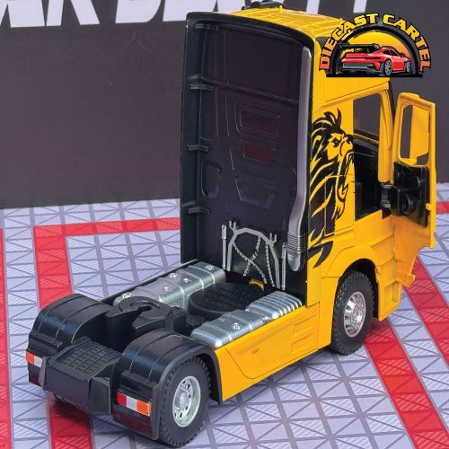 1:24 Scale Mercedes Benz Actros Truck Diecast Highly Collectible Model Mercedes Benz Actros in Yellow 11