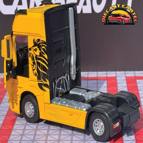 1:24 Scale Mercedes Benz Actros Truck Diecast Highly Collectible Model Mercedes Benz Actros in Yellow 8