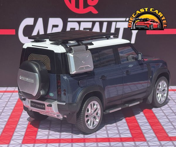 1:18 Scale Land Rover Defender 110 Blue Diecast Model SUV Collectible Display Range Rover Defender in Blue 4
