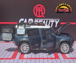 1:18 Scale Land Rover Defender 110 Blue Diecast Model SUV Collectible Display Range Rover Defender in Blue 5