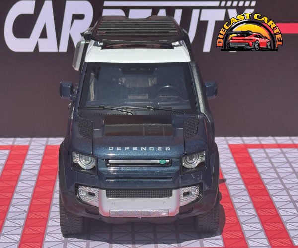 1:18 Scale Land Rover Defender 110 Blue Diecast Model SUV Collectible Display Range Rover Defender in Blue