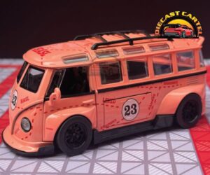 VW CAMPER NUMBER 23 PINK 2