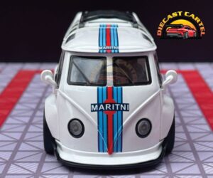1:32 VW Classic Camper Van Martini Racing Diecast Model | Collectible Volkswagen Bus